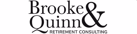 Brooke & Quinn Retirement Consulting text logo in black font on white background.