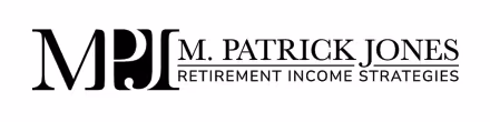 M PJ | M. Patrick Jones Retirement Income Strategies text logo.
